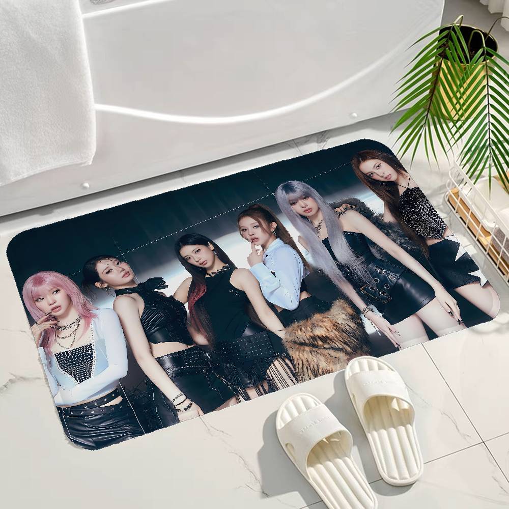 girl Kpop B-Babymonster singer Floor Mat INS Style Soft Bedroom Floor House Laundry Room Mat Anti-skid Household Carpets