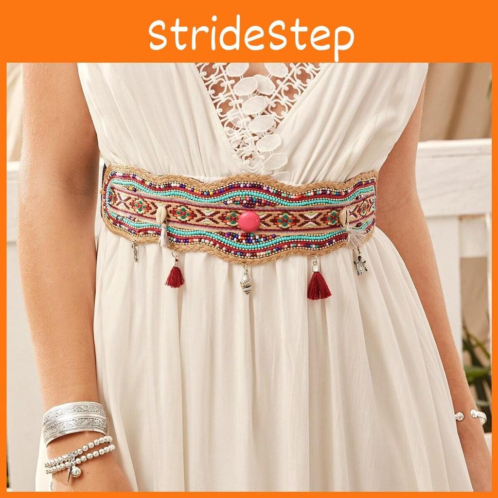 Bohemian Waist Beaded Sash With Handcrafted Shell Embellishments For Women Fashion Elegant