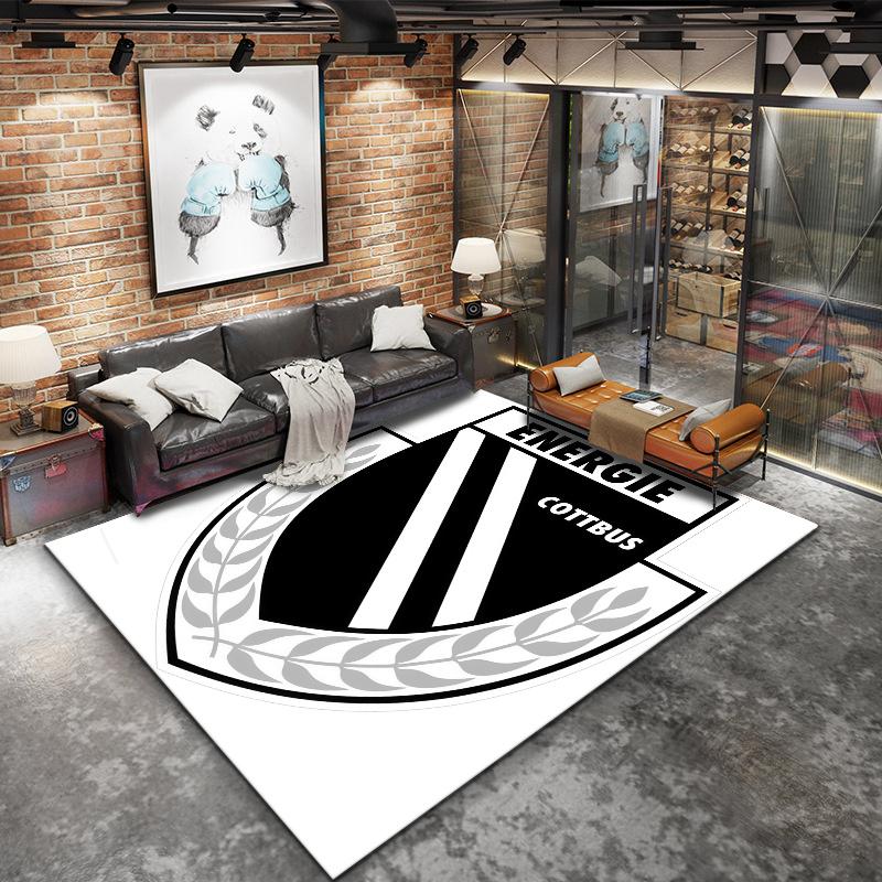 Energie Cottbus Carpet Rug for Living Room Bedroom Home Sofa Decoration,Kids play Nonslip Floor Mat