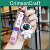 Adorable Cartoon Astronaut Silicone Keychain Cute Couple Bag Charm Creative Gift