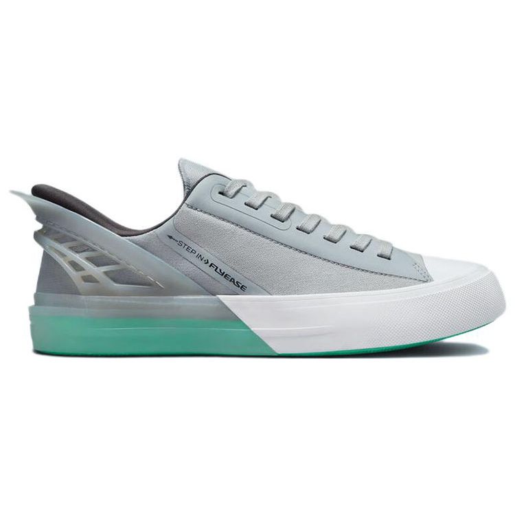 Converse Chuck Taylor All Star CX FlyEase Stoff Leder Slipper Rutschfest Low-Top Skateschuhe Unisex Sneaker Grau Grün A00425C