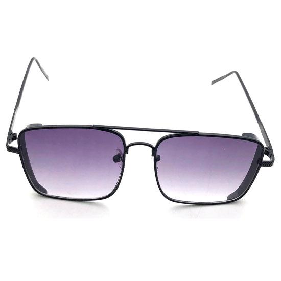 RSINC Unisex Premium Metal Hinges Heavy UV Protected Sunglass | Retro Premium Metal Frame 100% UV Rectangular Dark Black | O