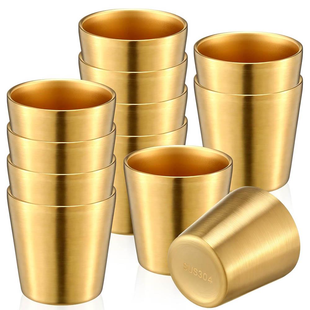 Edelstahlbecher doppelwandige Tumbler-Gläser stapelbare Gläser Metall-Trinkbecher isolierte Trinkgläser wiederverwendbar
