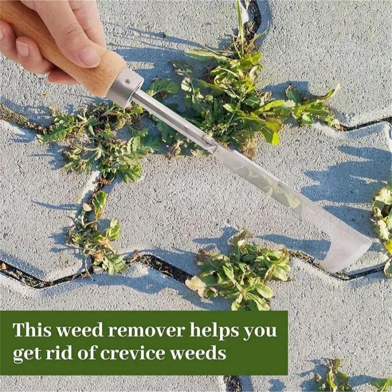 Weeding Tool Stainless Steel Root Remover Hand Weed Puller Garden Transplant Shovel Soil Loosening Vegetable Digger Seedling Uprooter