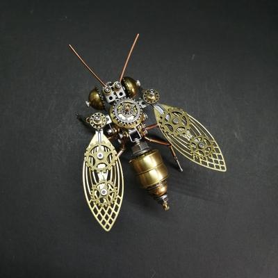 1 Μηχανικό Μέλισσα Steampunk 3D Μεταλλικό Μοντέλο, Συναρμολογούμενο Κιτ Μοντέλου Μηχανικού Punk Στυλ