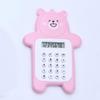 Easy To Carry Battery Powered Mini Calculator Bear Shape With Silicone Pressing Buttons For School Students Counter Cartoon