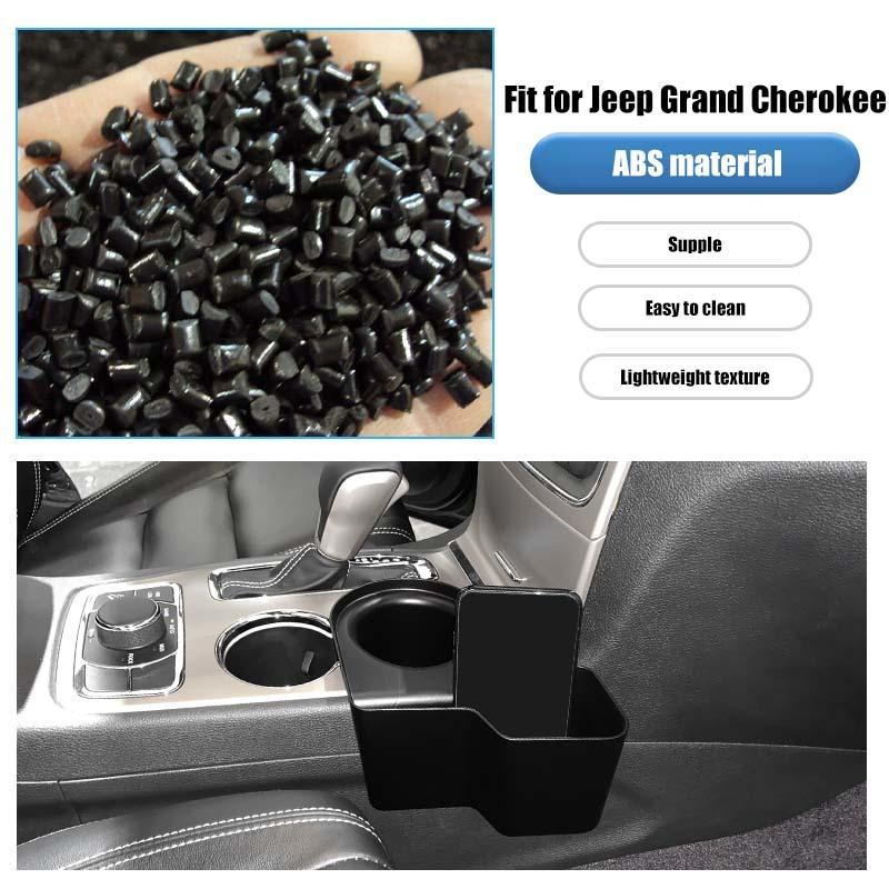 Armrest Cup Holder Storage Box Organizer Container For Jeep Grand Cherokee 2011-2020 Stowing Tidying Accessories