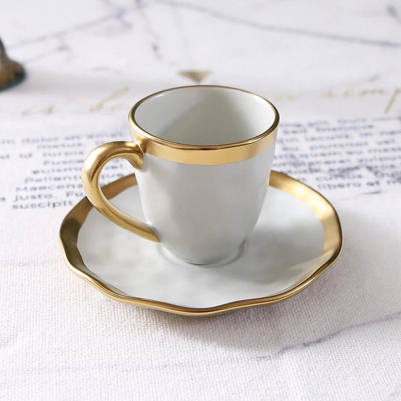 Italian colored glazed ceramic small coffee
