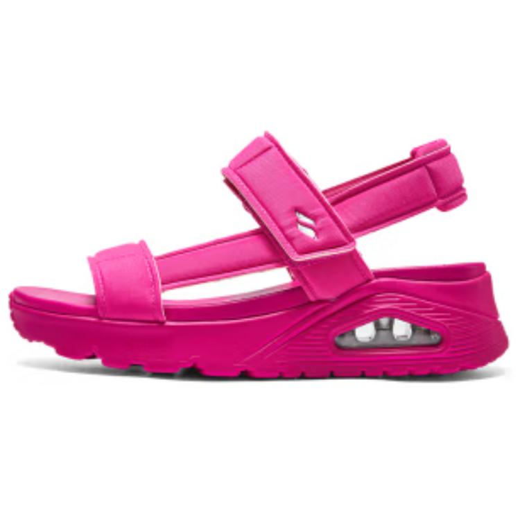 Skechers Uno Fashion Thick Sole Breathable Beach Sandals Women sandals Red 119814-HTPK 36