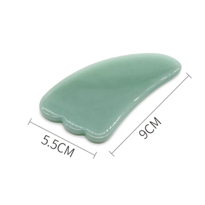 Natural Jade Gua Sha Board Gouache Scraper Face Scraping Lifting Massager Anti Wrinkle Skin Beauty Care Tool