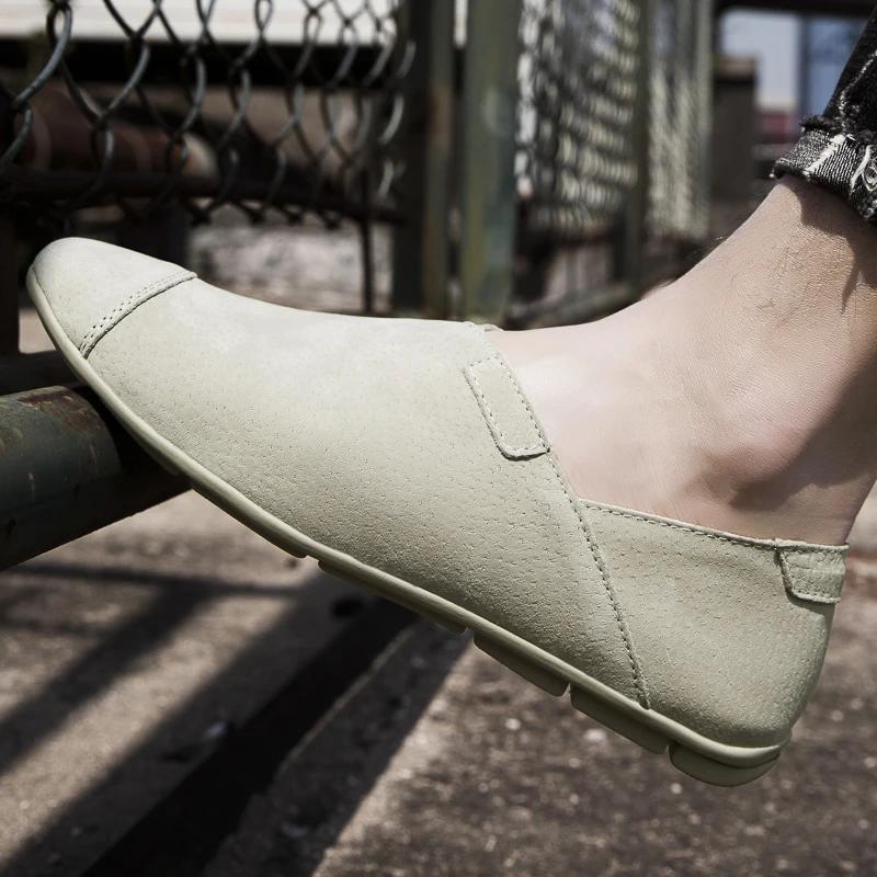 

Модные кожаные мужские туфли модные повседневные туфли на плоской подошве мужские туфли для отдыха на открытом воздухе дышащие мокасины из натуральной кожи удобные мокасины 12 белый