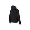 Li-Ning Fitness Series Logo Print Hooded Long Sleeve Sweatshirt Women Tops Black AWDS780-2