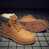 Men's All-match Geniune Leather Outdoor Ankle Boots Winter Warm Soft Plush Lining Snow Boots