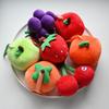 Strawberry Orange Bag Pendant Grape Plush Cherry Key Ring Fashion Fruit Key Chain  Women