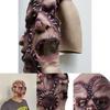 Creepy Halloween Latex Mask Triple-faced Ghost With Skin-like Texture