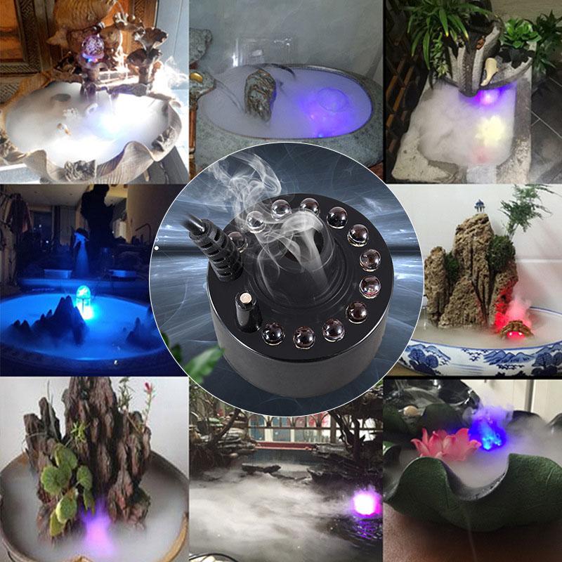 12 Leds Ultrasonic Mist Maker Atomizer Air Humidifier 20mm Easy To Operate And Easy To Replace