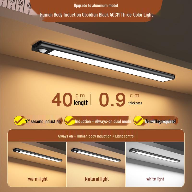 Ultra-thin LED Sensor Light for Wardrobe, Magnetic & Rechargeable