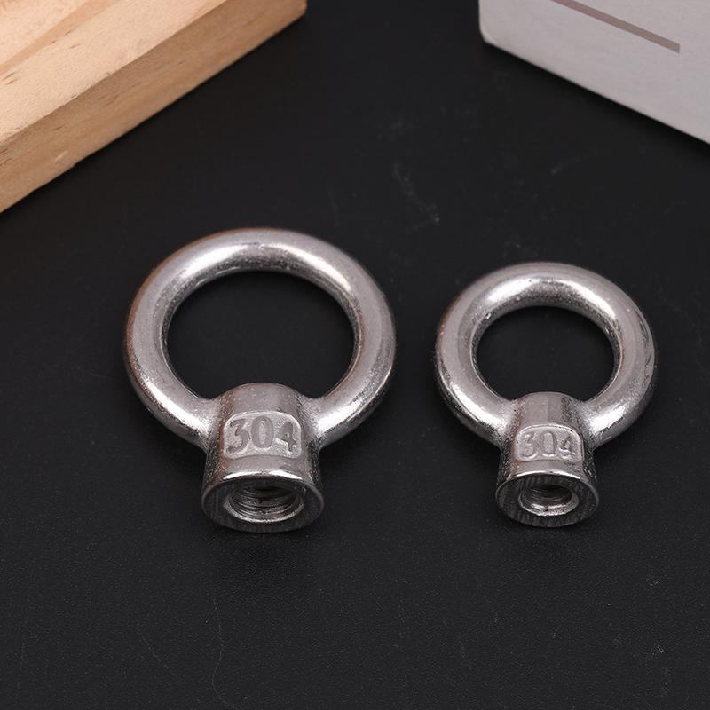 304 Stainless Steel Japanese Eye Nuts M6 M8 M10 M12 M16 Lifting Rings Marine-Grade Hardware Rigging Hoisting Industrial