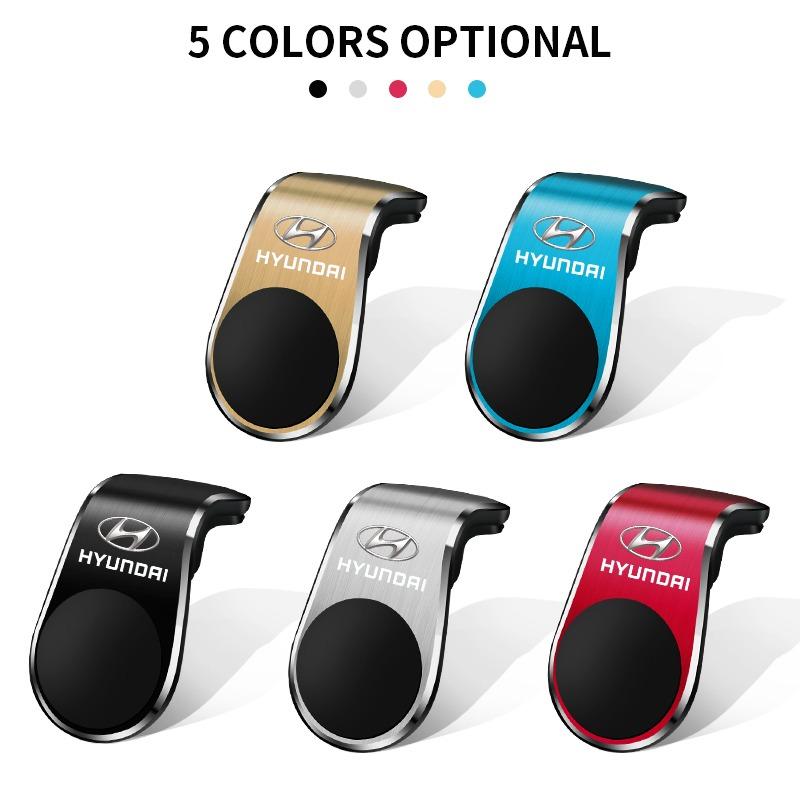 Car Magnetic L-shaped Car Dedicated GPS Phone Holder Emblem For Hyundai Mistra Lafesta Elantra Accent IX35 I20 I30 Azera Sonata