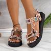 Women Shoes Thick Soled Beach Sandals Outdoor Fashion Slippers Large Size Casual Comfortable Sandals 2026 Summer Flat