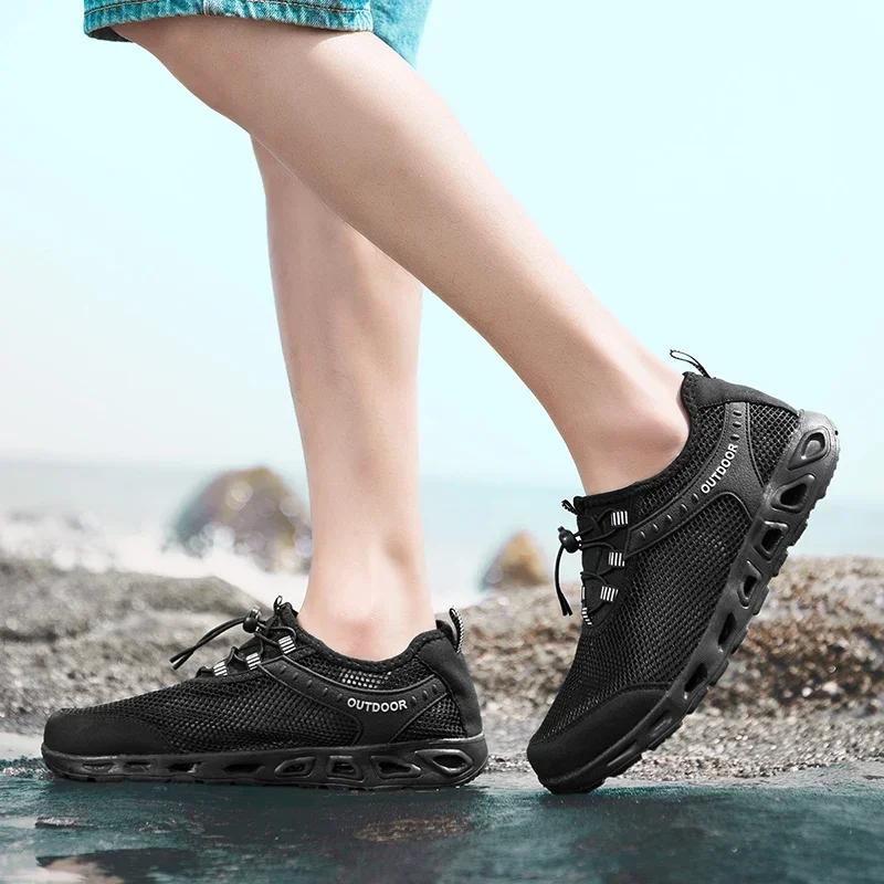 Summer Mesh Sneakers For Men Hot Sale Outdoor Breathable Men's Sports Shoes Fashion Casual Lightweight Sneakers Men