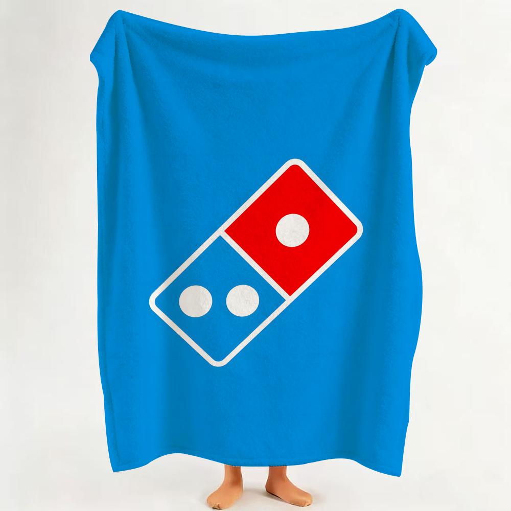 Food D Domino s P Pizza Throw Flannel Throw Blanket Suitable for Sofa Living Room Bedroom 75cmx90cm