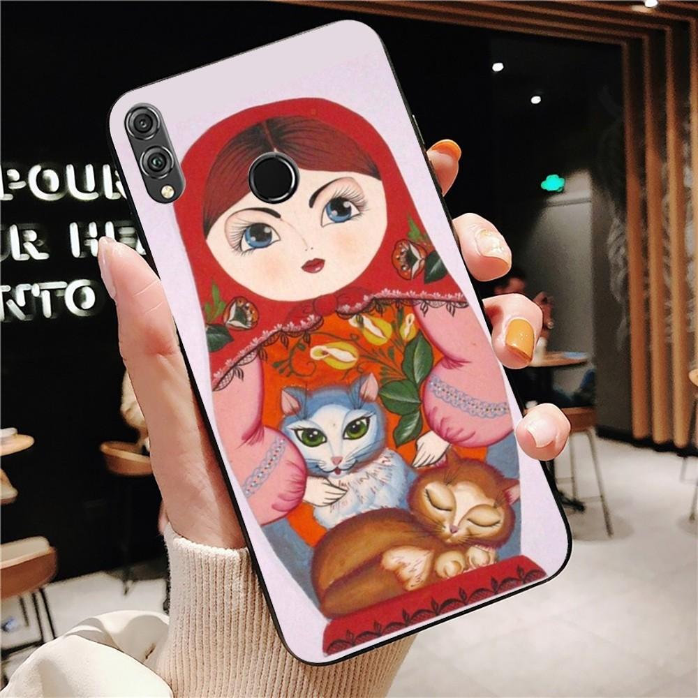 Russian Dolls Matryoshka Cute Phone Case For Huawei Honor 10 Lite 9 20 7A 9X 30 50 60 70 Pro Plus Soft Silicone Cover