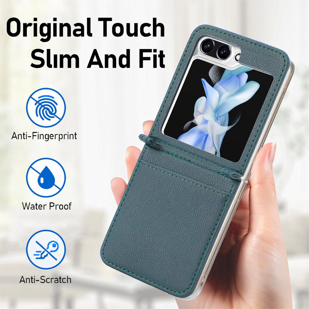 Shockproof Mobile Phone Bag Cover for Samsung Galaxy Z Flip6 5G Flip5 Flip 6 5 Flip4 Flip3 Flip2 Flip1 Flip 1 2 3 4 Card Holder