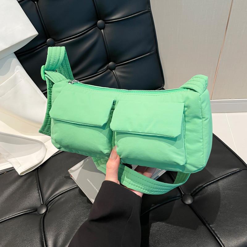 Casual Crossbody Bag For Daily Use With Multiple Pockets And Polyester Material