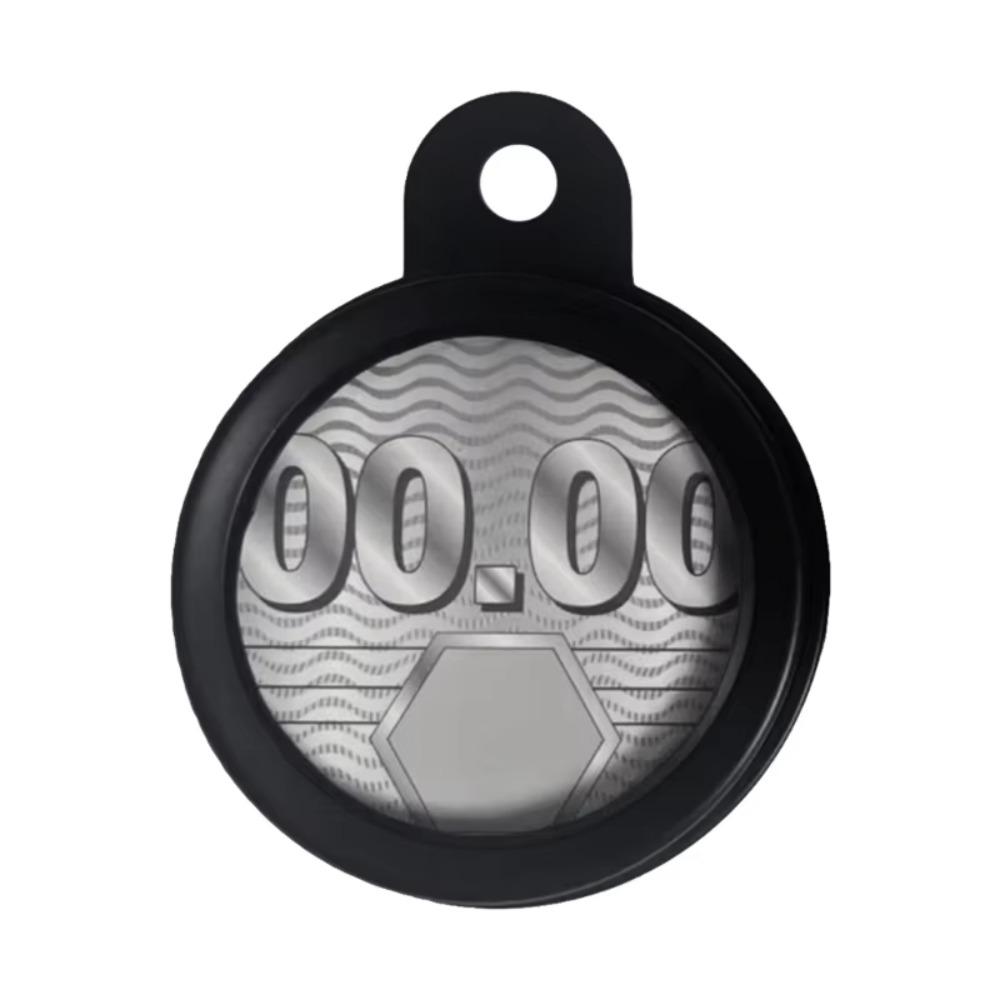 

Stainless Steel Cycling Card Hanger Waterproof Seal Tax Disc Plate Holder Scooter Use чорний