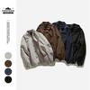 ORIGTEEN Men's Trendy Loose Lapel Coach Jacket for Spring & Autumn