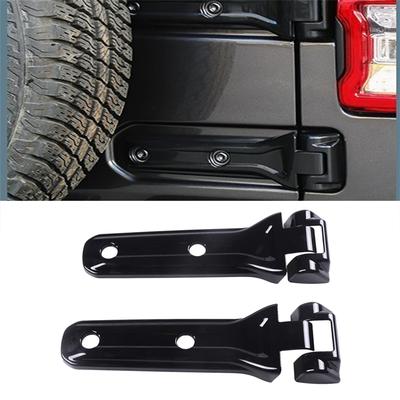 Rear Door Spare Wheel Hinge Guard, Black, For Jeep Wrangler Jl M 2018-2019