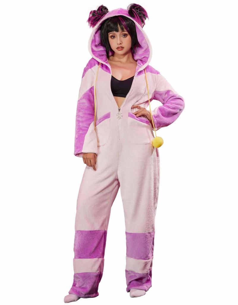 Miccostumes Adult and Girl Anime Game Fighting Cute Outfit Fancy Everyday Wear Women's Costume, Cosplay, Homewear, Pajamas, Sleepwear, Bodysuit,