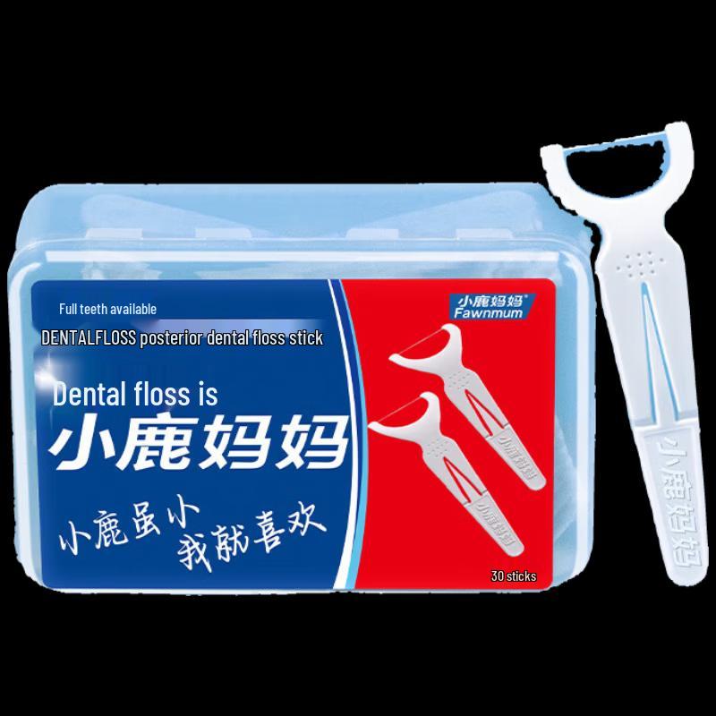 Little Deer Mom High-Fine Disposable Dental Floss Picks, 10-Box Pack