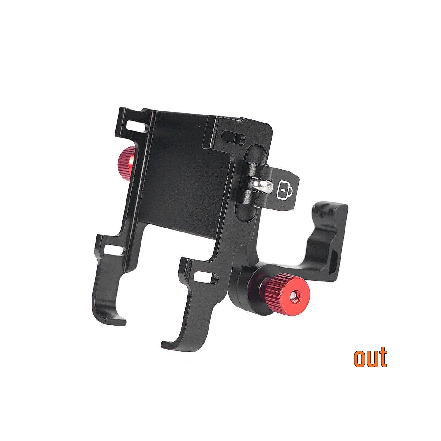 Retractable Aluminum Phone Holder with Adjustable Silicone Grip for Dahon Folding Bike