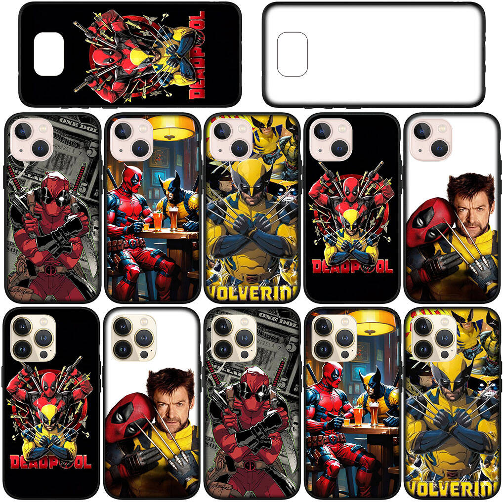 Cover for iPhone 17 16 15 Xiaomi Poco Redmi Note 14 13 12 11 Pro Max 9 16e Samsung Galaxy S25 S24 S23 OPPO Huawei Wolverine Anime Deadpool Phone Case