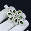 Peridot Gemstone Pendant In 925 Sterling Silver - Peridot Handmade Flower Design, Perfect for Gifts, Parties, and Everyday Elegance