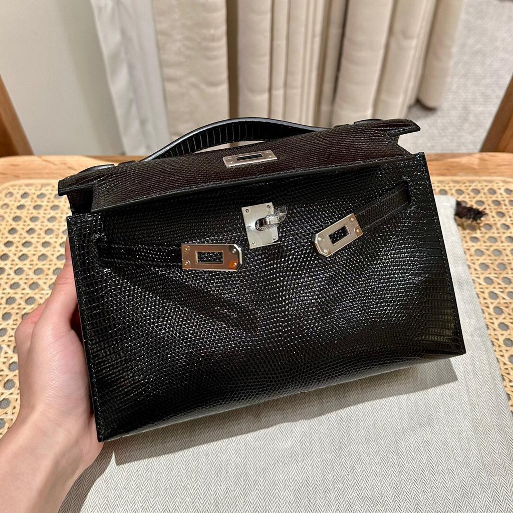 Geração de padrão de lagarto KL bolsa couro de vaca real bolsa feminina portátil ombro transversal bolsa corrente pequena quadrada bolsa mini