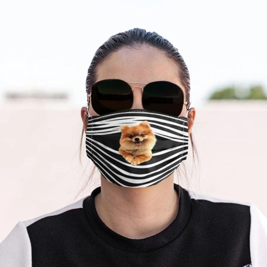 General Dogs Prints Breathable Washable Mask Face Cover Filter Can Be Placed