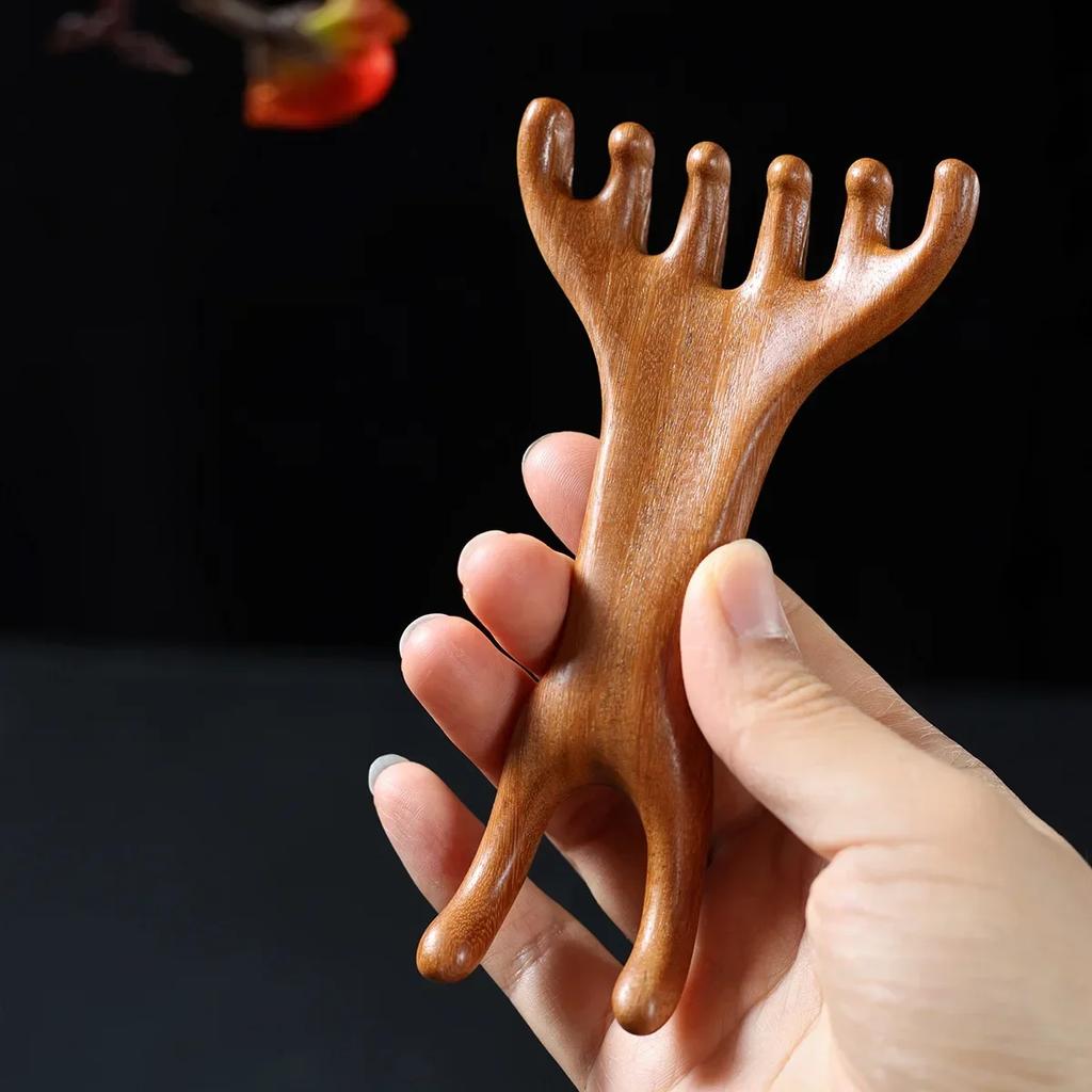Head Meridian Massage Comb Massage Gua Sha Tools,Professional Lymphatic Drainage Tools,Wood Therapy Massage Tools for Back,Legs