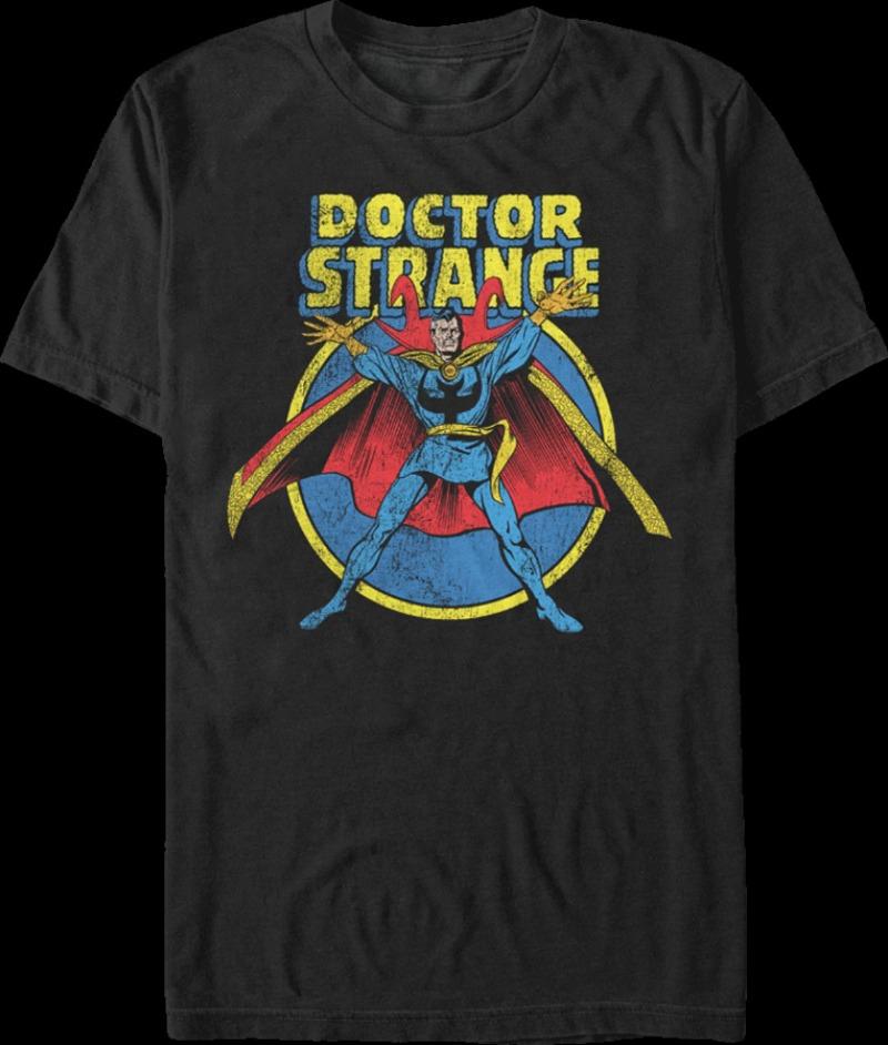 Sorcerer Supreme Doctor Strange T-Shirt Short-sleeved Men Pure Cotton Cartoon High Street Versatile Trendy Brand S разноцветный