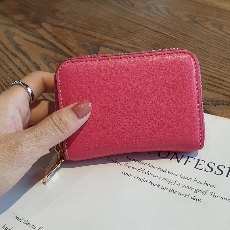 First Layer Cow Leather Card Holder Women Genuine Leather Card Bags For Business Credit ID Cards Driving License Coin Purse