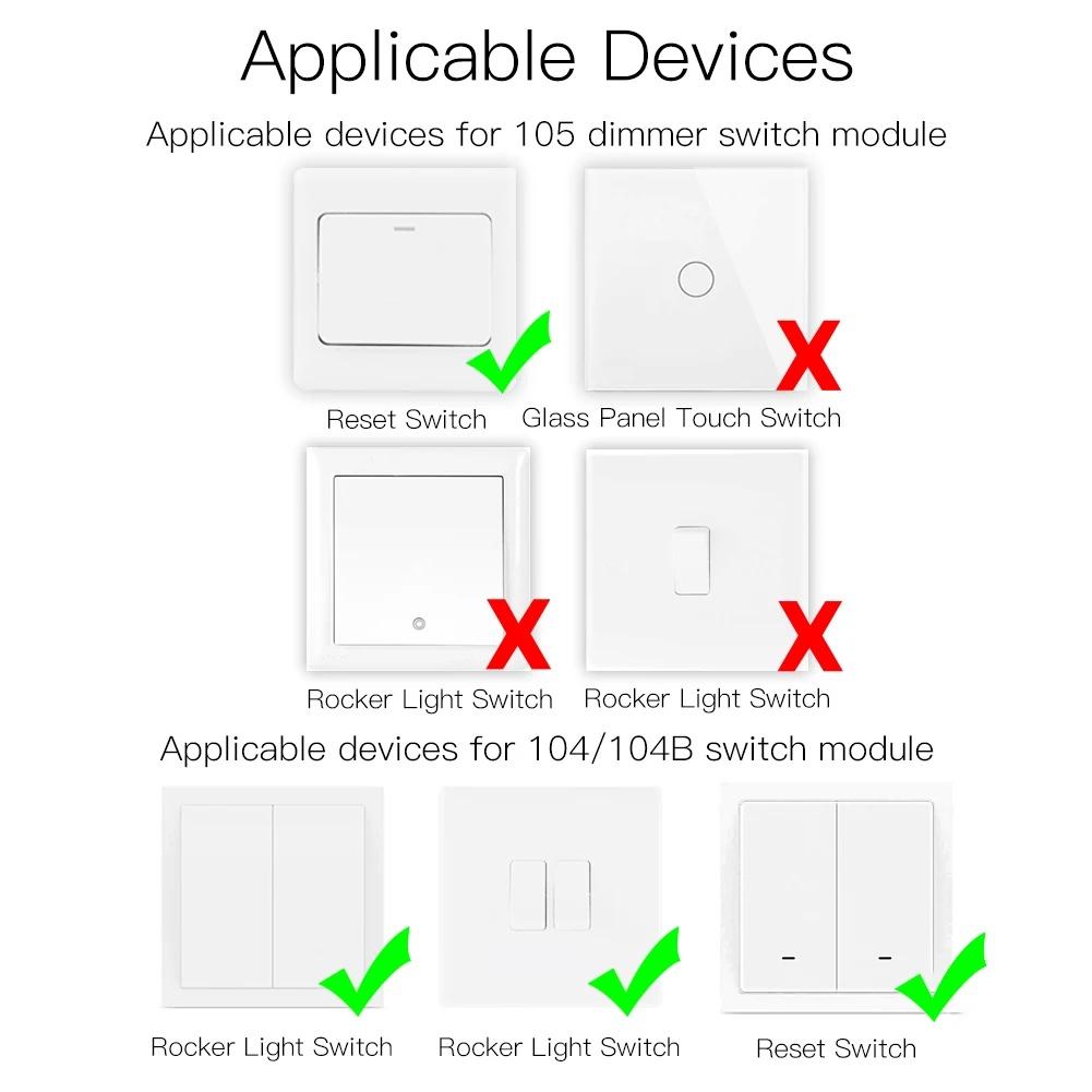 MOES Smart RF ZigBee 3.0 DIY Switch Module Tuya Smart Life App Remote Control Works Alexa Google Home Assistant Voice Controller