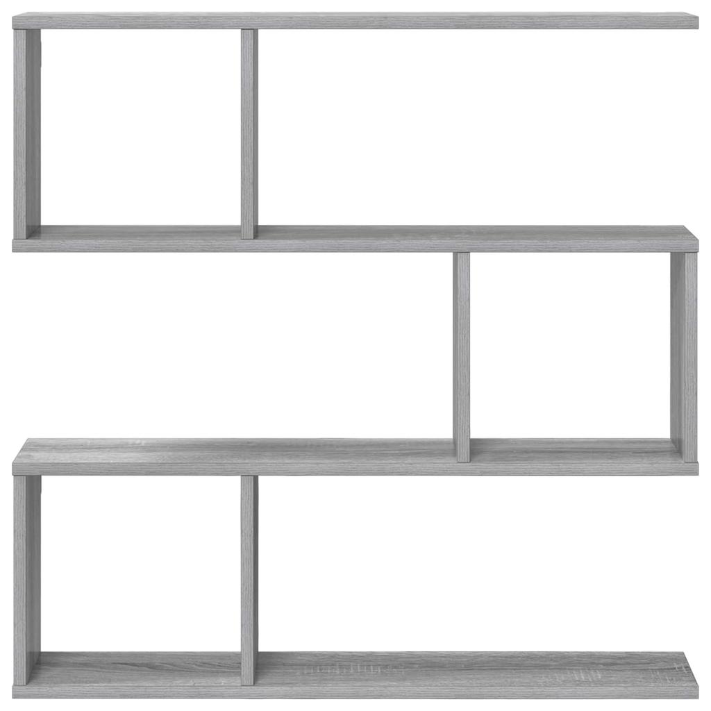 Wall Shelf Sonoma Grey 80 x 12 x 79.5 cm Engineered Wood