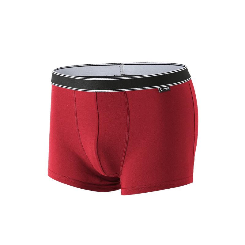 Men's Mid-Rise Pure Cotton Breathable Boxer Briefs - Youth Sports Trendy Style