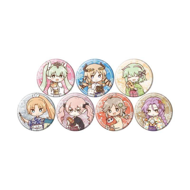 A3 Rune Factory 4 Special New Year Ver. GraffArt Illustration Button Badge Complete Set 7-Piece Box, Anime Collectible Pins