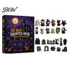 Calendario dell'Avvento 2026 con Figure da Collezione di Halloween, Conto alla Rovescia di 24 Giorni con Mini Figure da Collezione, Figure di Bambole Spettrali per Bambini, Gadget per Feste Sicuri