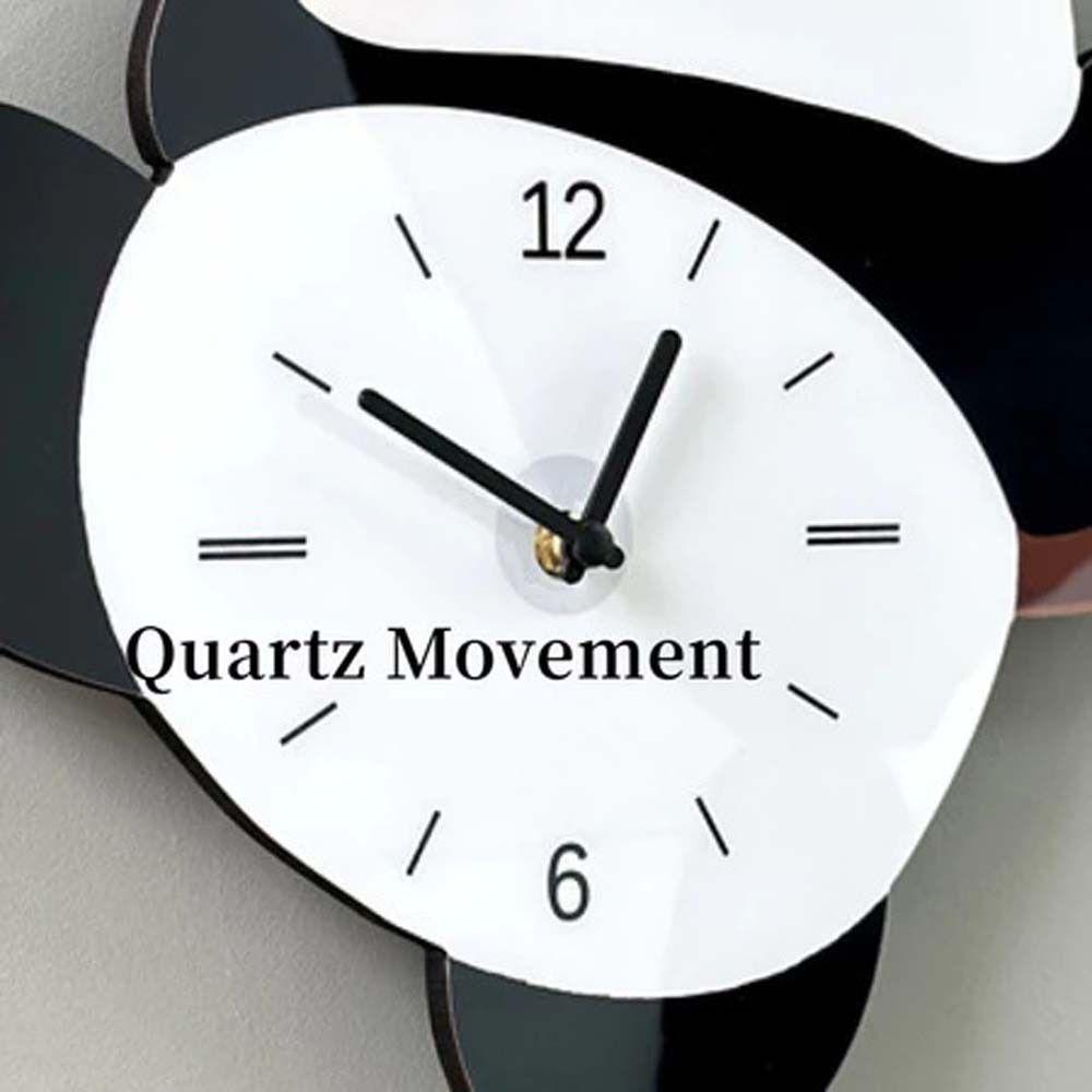 Festival Gifts Cartoon Swinging Panda Wall Clock Silent Animal Hanging Watch Time Accuracy Wooden Digital Clock Living Rooms