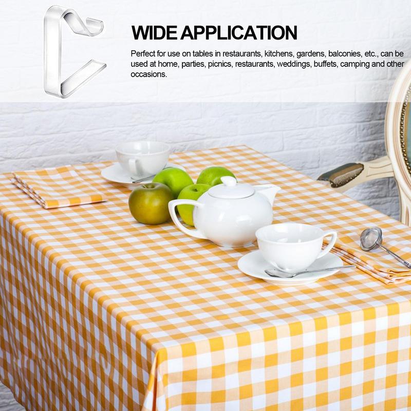Tablecloth Clips Holders Transparent Holder Clips Windproof Table Cover Clamps For Restaurant Party Wedding Graduation