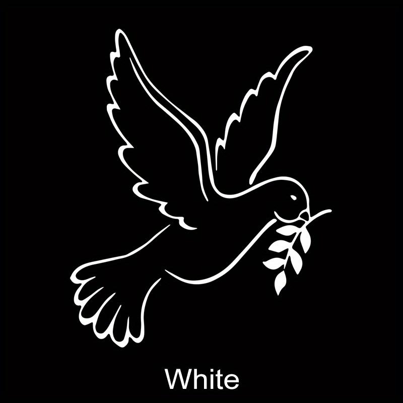 1ks Holubice Míru Olivová Ratolest Samolepky na Auto Kreativní Dekorace Okna Auta Nárazníku Čelního Skla Kreslené Zvíře Auto Příslušenství